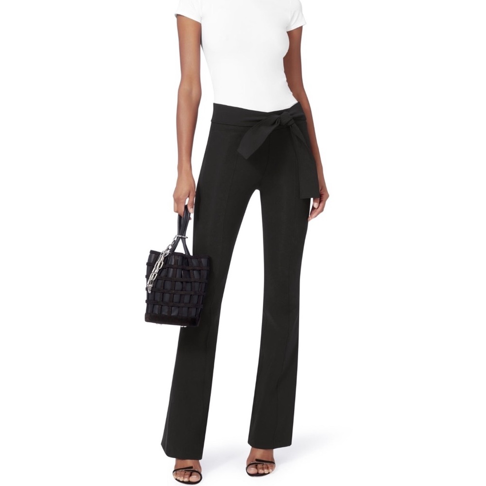 Helmet Lang Flared Neoprene leggings